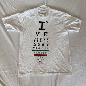 Lil Yachty Field Trip Tour T Shirt Men’s M White Eye Chart Graphic USA